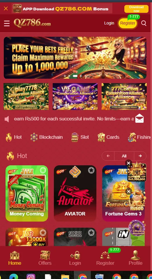 QZ786 Bet Game Download New Online Earning App For Free 2026