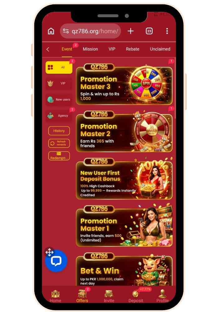 QZ786 Bet Game Download New Online Earning App For Free 2026